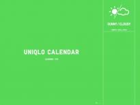 UNIQLO CALENDAR - 边栏日历