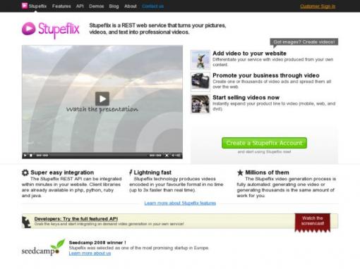 Stupeflix - 超酷的图片转视频服务