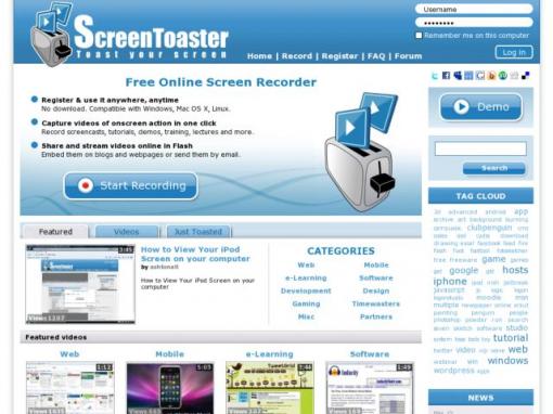 ScreenToaster - 在线录制屏幕