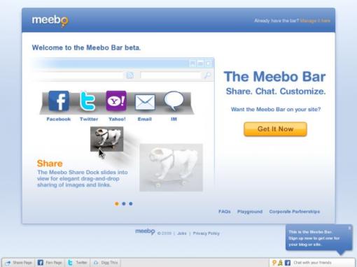 The Meebo Bar – 网站增强工具条