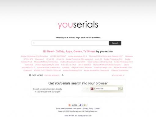 YouSerials.com - 序列号搜索引擎