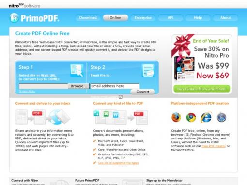 PrimoPDF - 在线文档转PDF工具