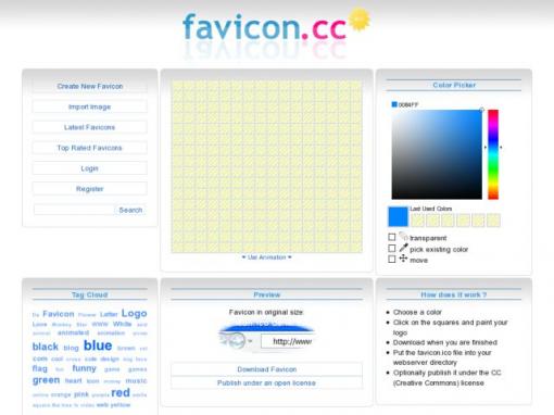 favicon.cc - 收藏夹图标生成器