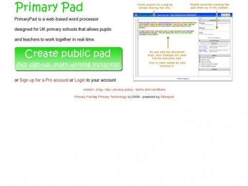 Primary Pad - 可在线协作的记事本