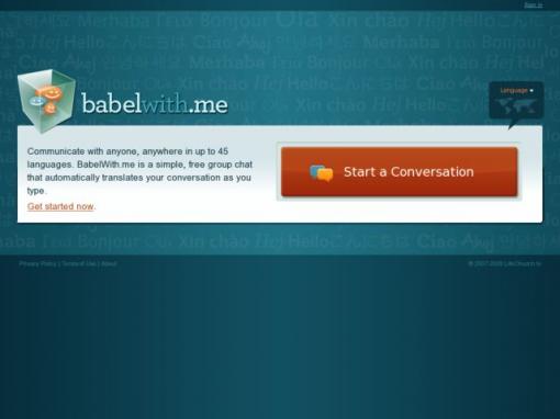 BabelWith.Me - 自动翻译语言的多人聊天室