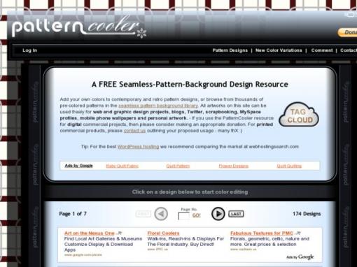 PatternCooler - 网站背景设计工具