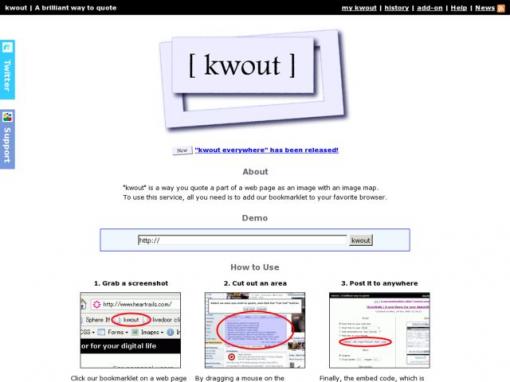 kwout - 方便的创建网页引用