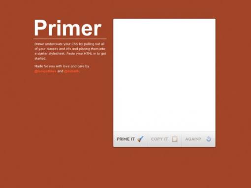 PrimerCSS - 找出HTML里的所有CSS类