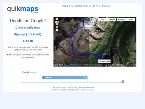 quikmaps.com - 制作自己的标记地图