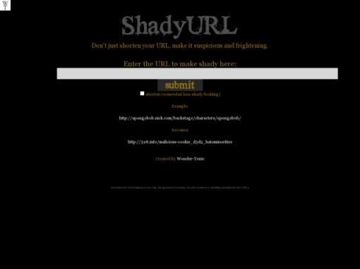 ShadyURL - 不仅仅是缩短网址
