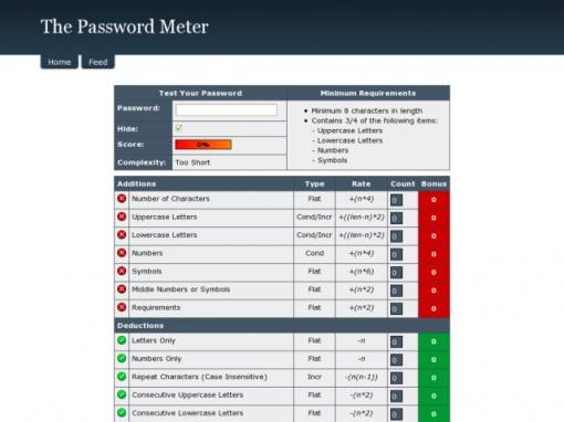 passwordmeter.com – 密码强度校验工具