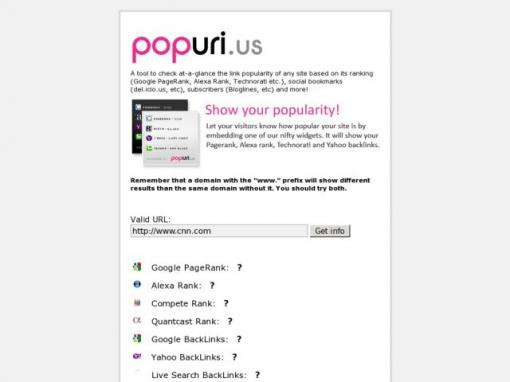 popuri.us – 快速查看网站权重信息