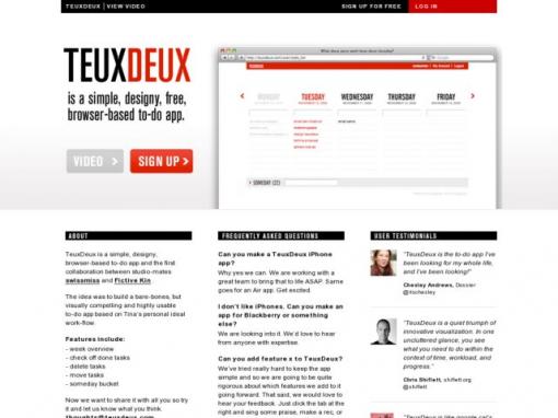 TeuxDeux - 方便实用的周记事本