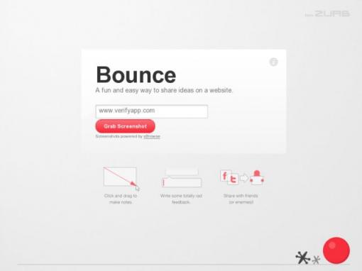 Bounce – 为网页添加说明