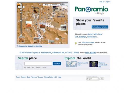 Panoramio - 在世界地图上标记照片