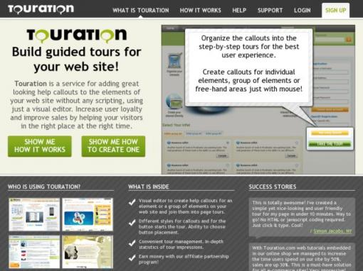 touration.com – 为你的网站创建导游界面