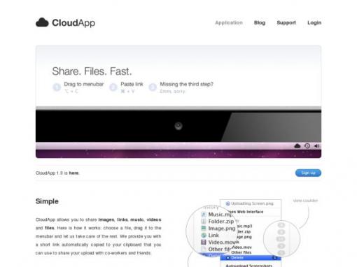 CloudApp – 快速分享小文件的方法
