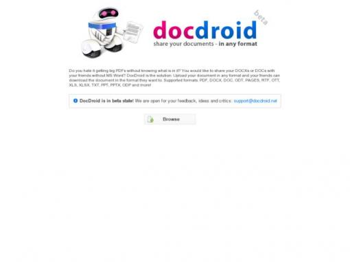 DocDroid - 共享和转换您的文档