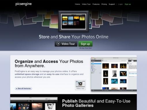 PicsEngine - 在线存储和共享您的照片