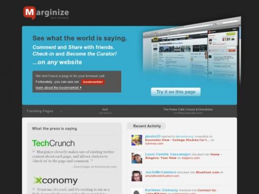 Marginize - 让网页浏览不再孤单