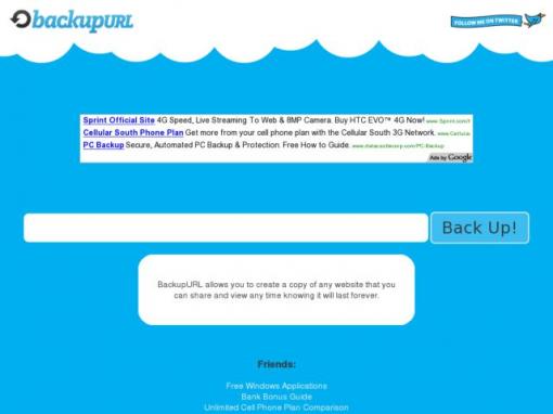 BackupURL - 备份任何网页内容