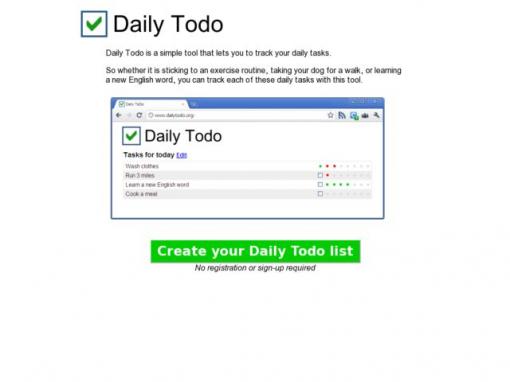 Daily Todo – 跟踪你的每日计划