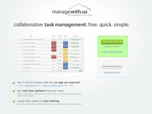 managewith.us - 带进度条的任务管理工具