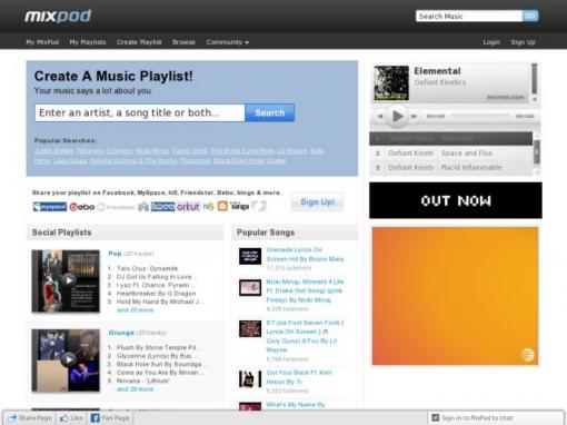 MixPod – 网站音乐播放器