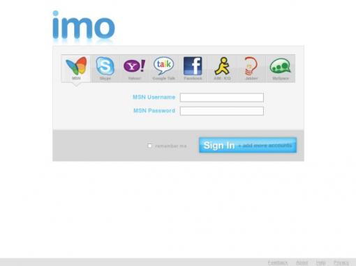 imo - 同时登录多种聊天工具的网页聊天应用