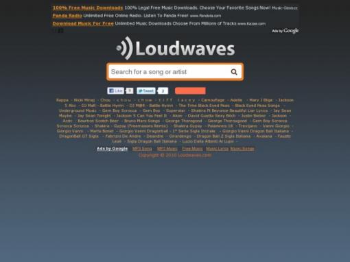 Loudwaves.com – MP3搜索和下载引擎