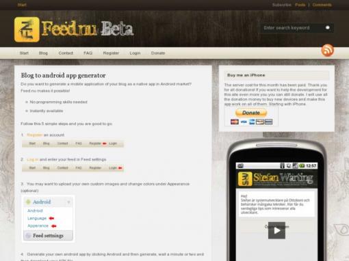Feed.nu – 为博客创建Android应用程序