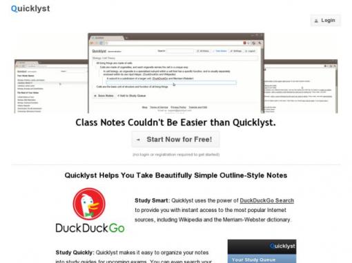 quicklyst – 在线记课堂笔记