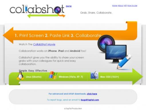 CollabShot - 屏幕截图并通过网络分享