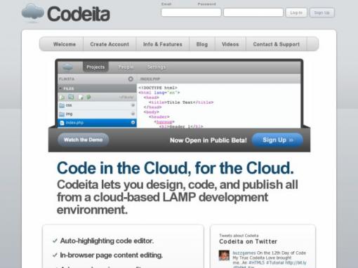 Codeita - 基于云端技术的Web开发工具