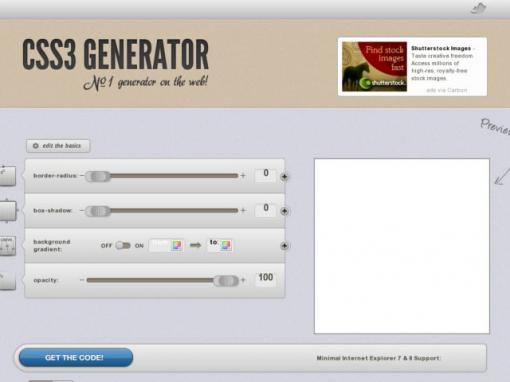 CSS3 Generator - CSS3圆角生成工具