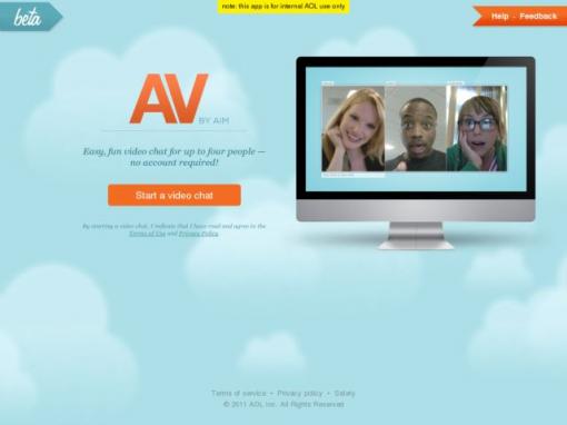 AV by AIM - 支持4人视频聊天，无需注册