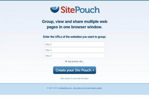 SitePouch.com - 一次访问多个网站