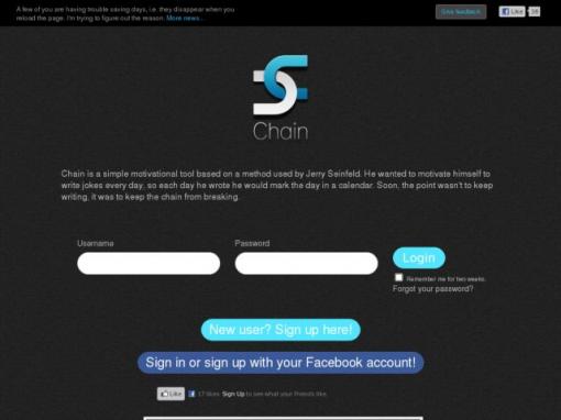 Chains.cc - 记录每天任务完成情况