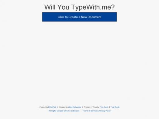 TypeWith.me - 在线实时文字协同编辑工具