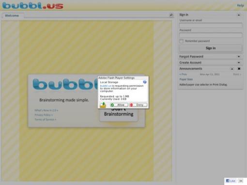 bubbl.us - 在线创建树形图