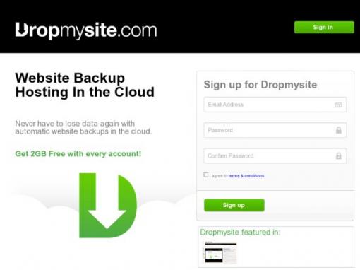 Dropmysite - 定期通过FTP备份服务器数据