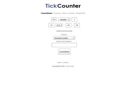 TickCounter - 在线倒计时工具