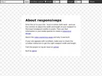 ResponsivePX - 找到网页的极限宽度