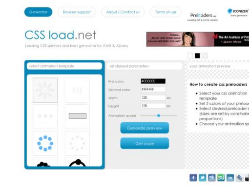 CSS load - 在线制作CSS动态加载动画
